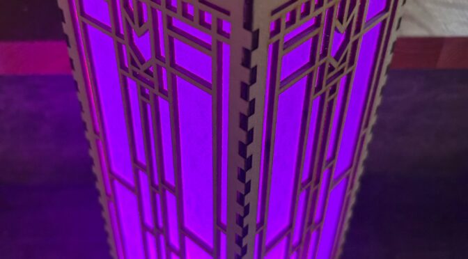 A couple of laser lamps